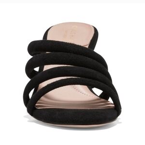 COLE HAAN Sexy Strappy Black Suede Comfort Heels NWT 7.5